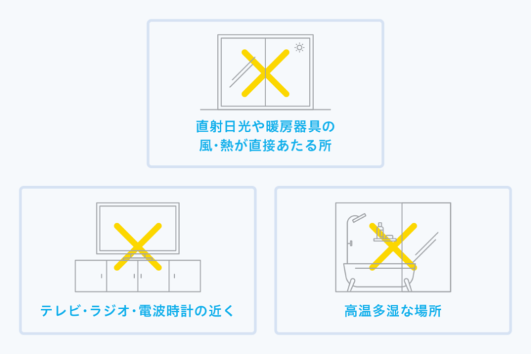 NGな設置場所