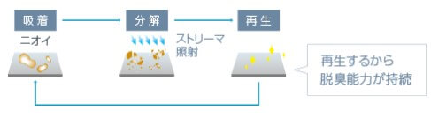 ニオイを分解