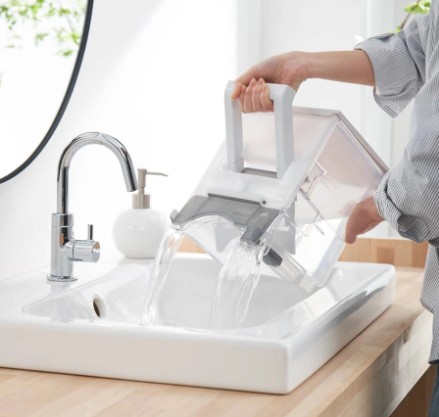 傾けるだけで排水